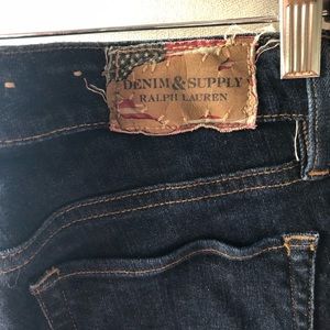 Denim jeans.